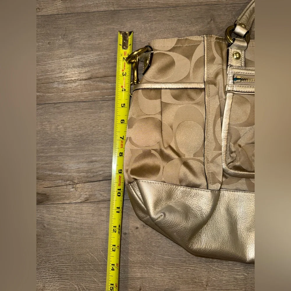 Coach POPPY metallic gold‎ Y2K Shoulder Bag